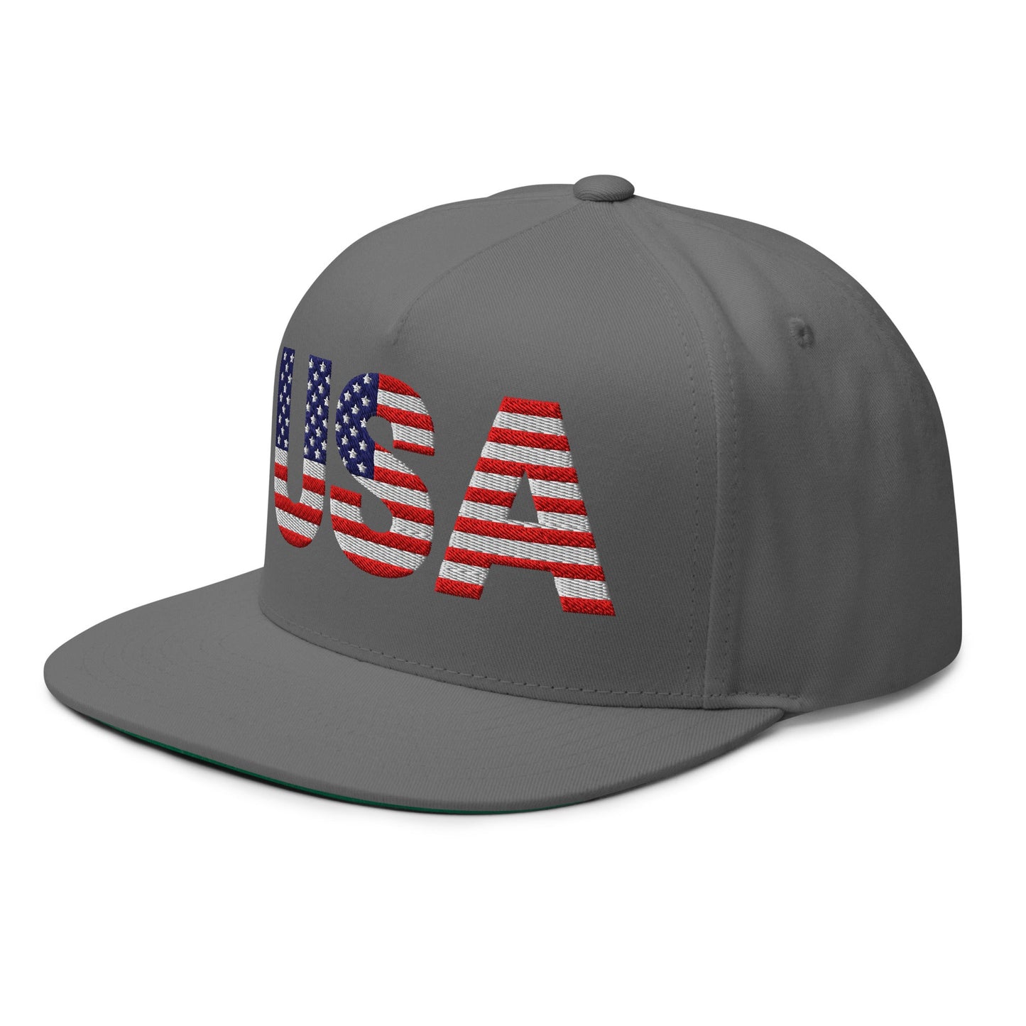 EE. UU. - Gorra de visera plana - Bordado a 1 cara