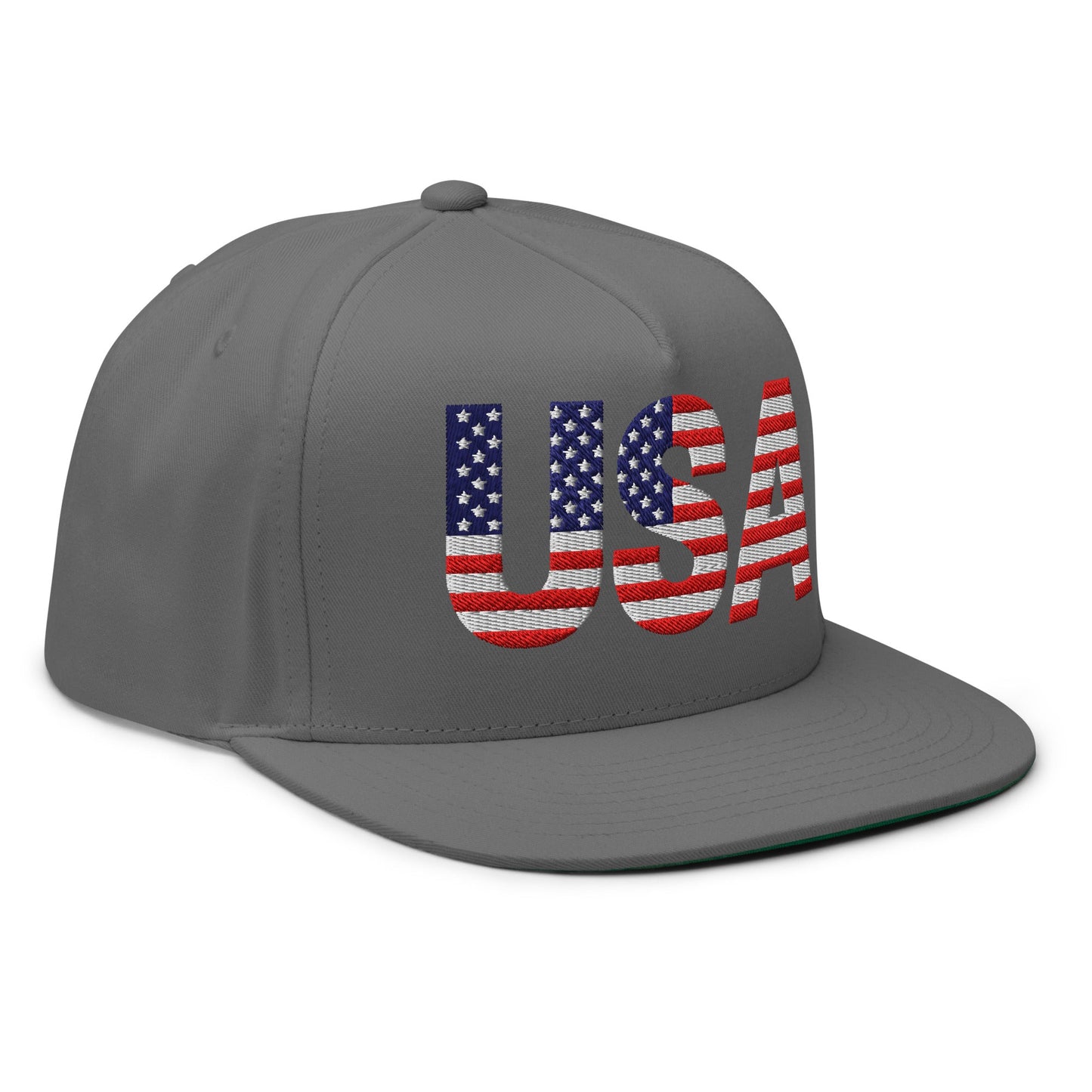 EE. UU. - Gorra de visera plana - Bordado a 1 cara