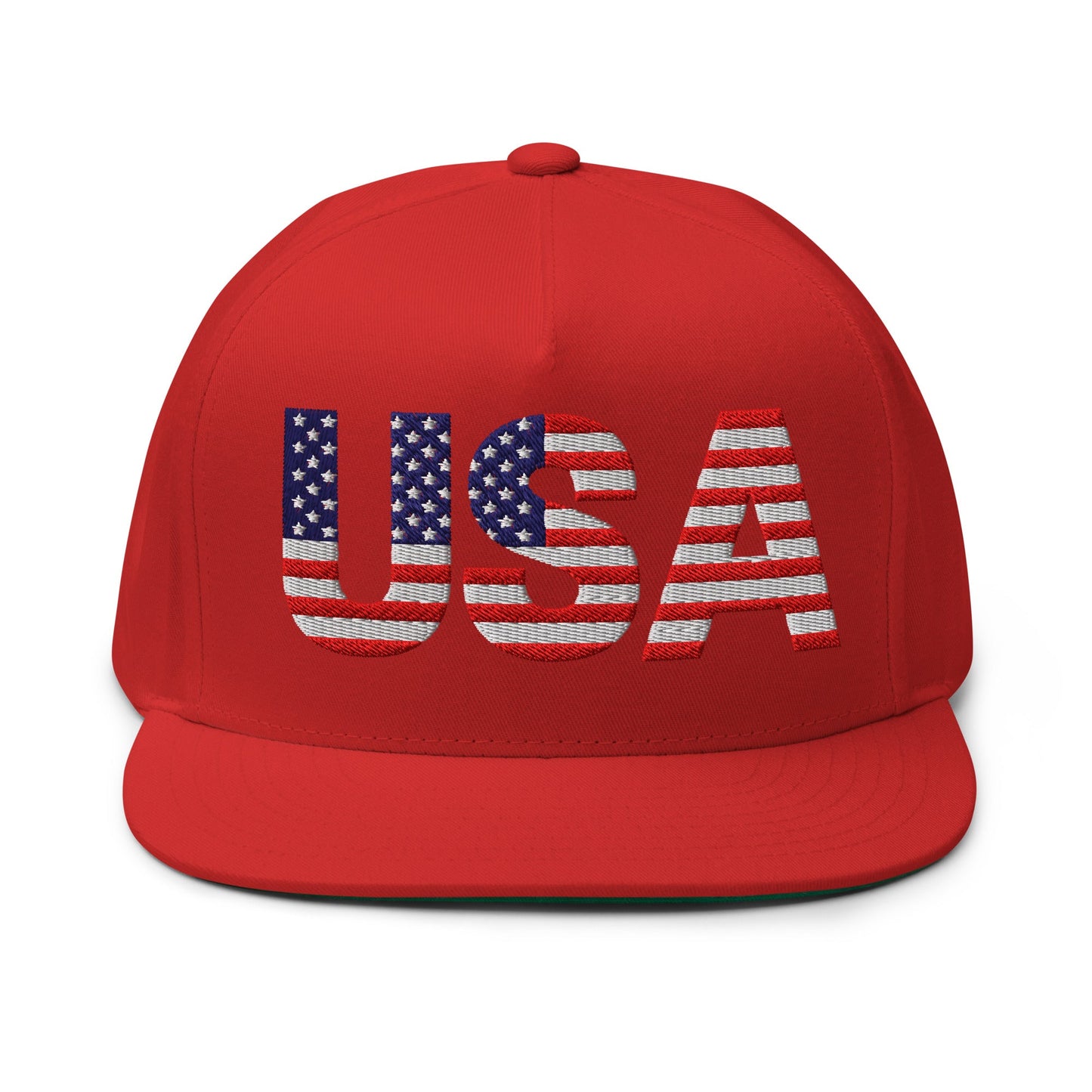 EE. UU. - Gorra de visera plana - Bordado a 1 cara