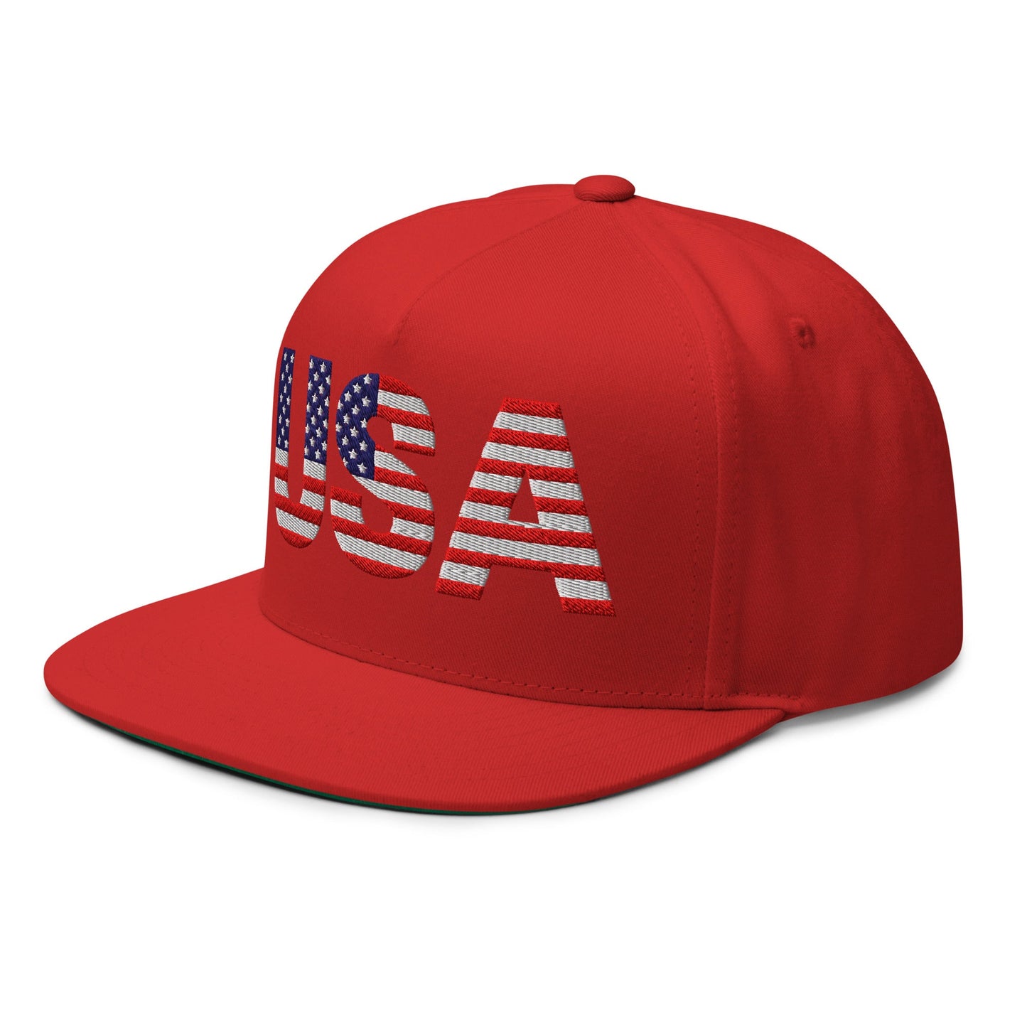 EE. UU. - Gorra de visera plana - Bordado a 1 cara