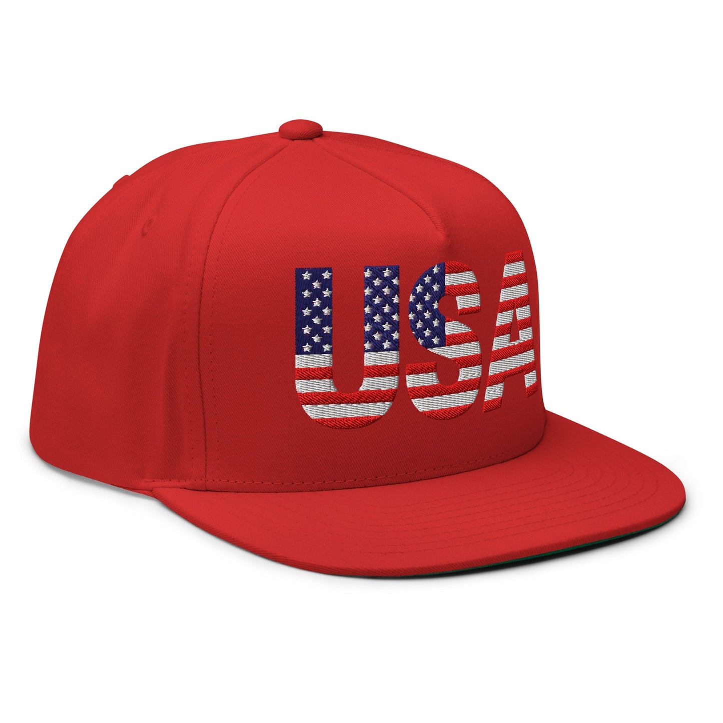 EE. UU. - Gorra de visera plana - Bordado a 1 cara