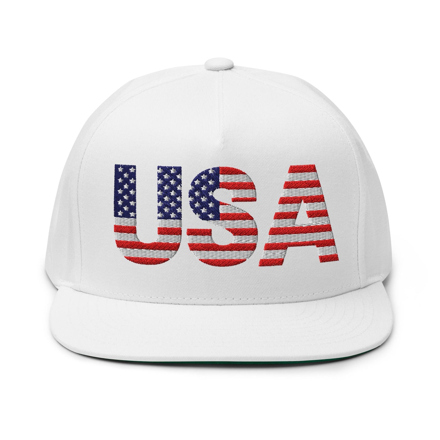 EE. UU. - Gorra de visera plana - Bordado a 1 cara