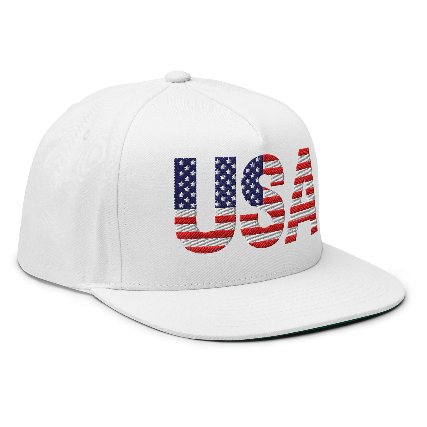 EE. UU. - Gorra de visera plana - Bordado a 1 cara