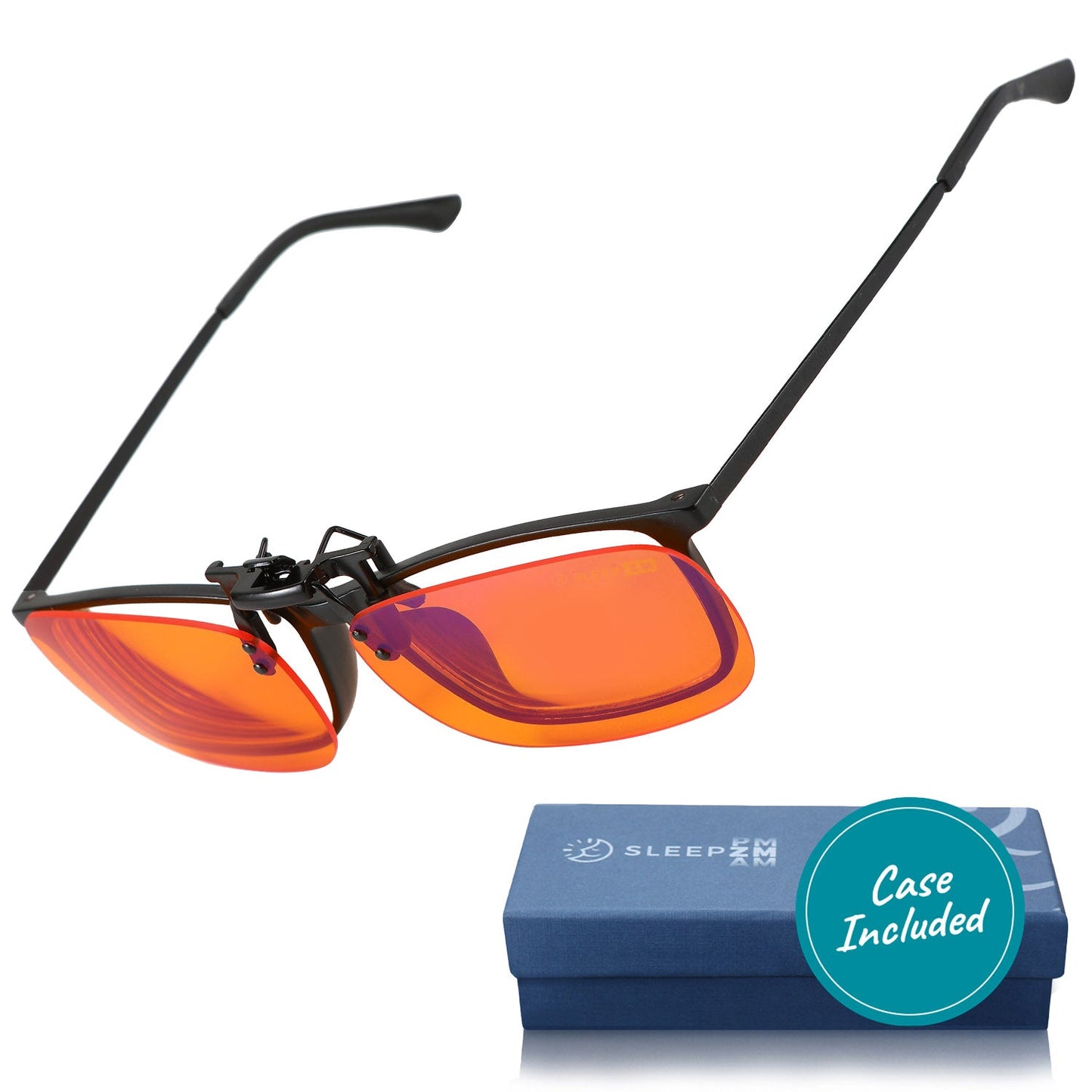 Night-time Flip-up Clip-on Blue Light Blocking Glasses