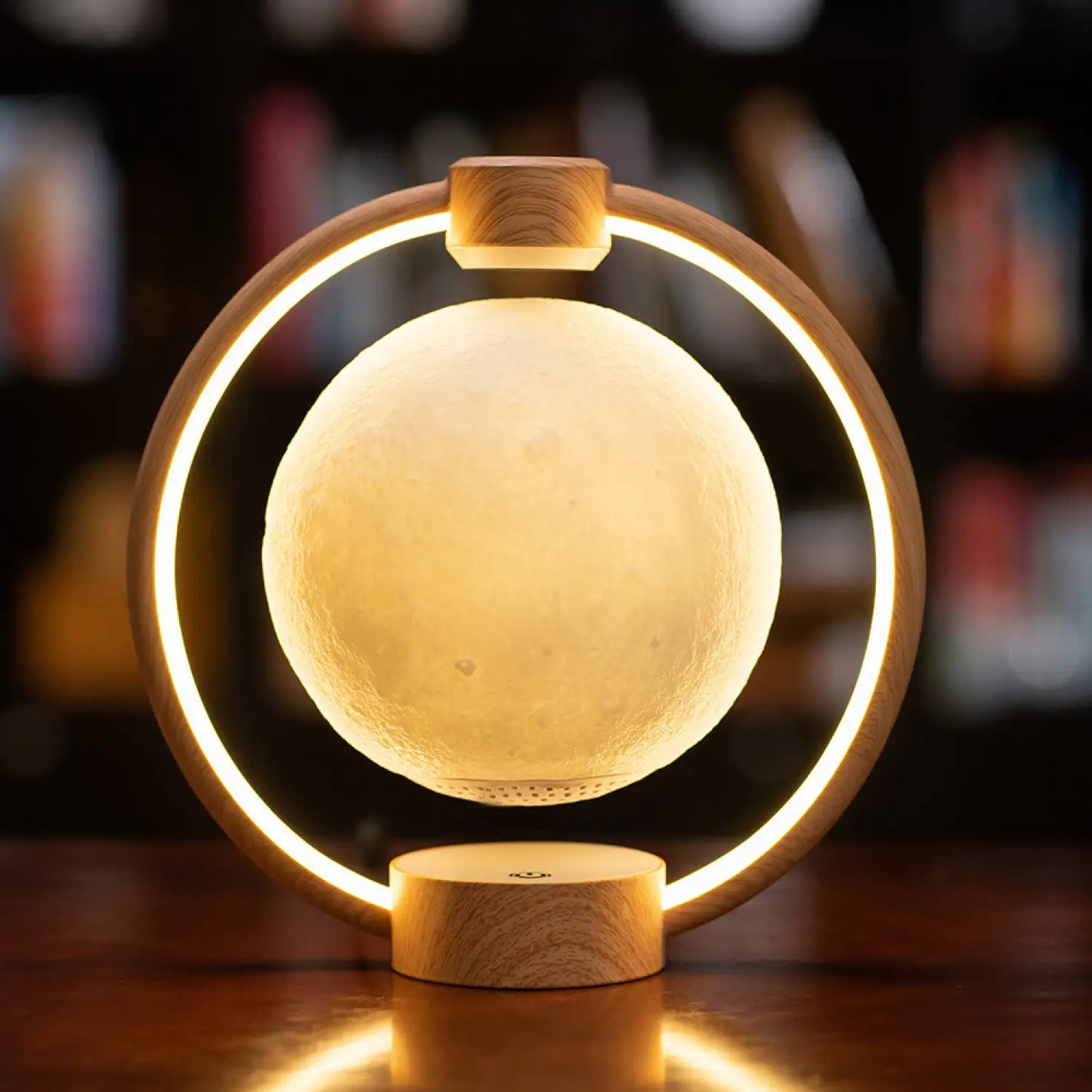 Floating Moon Lamp with Bluetooth Speaker and Colorful Lights