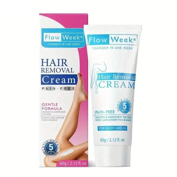 FlowWeek Painless and Irritation-Free Permanent Hair Removal Cream