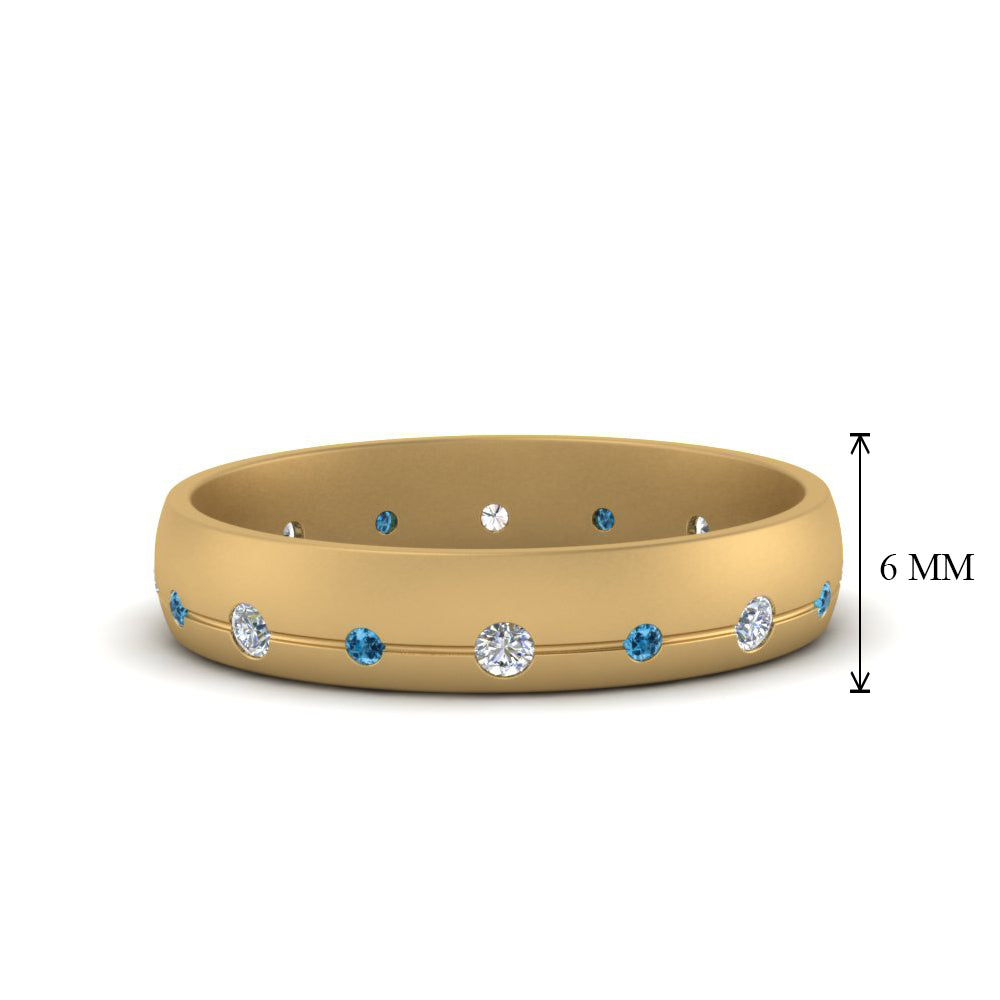 Flush Set Diamond Wedding Band