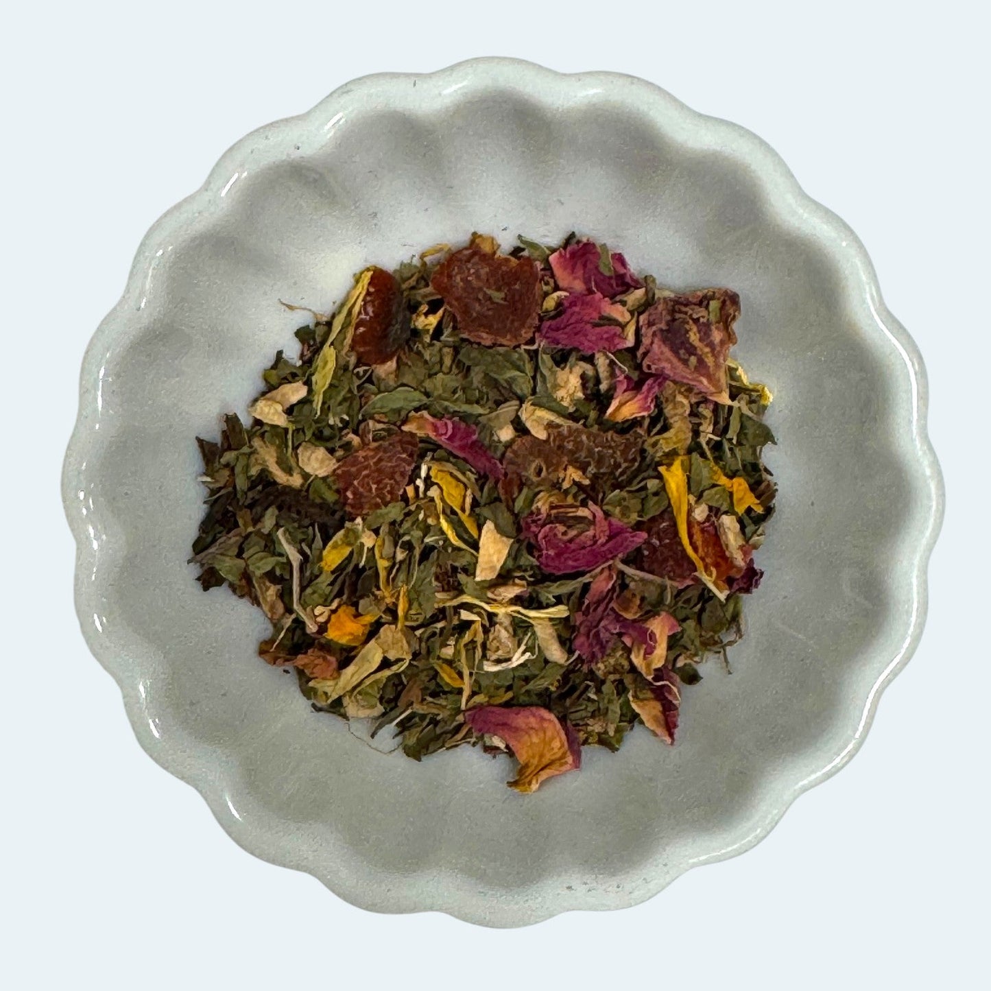 Té de hierbas de menta fresca