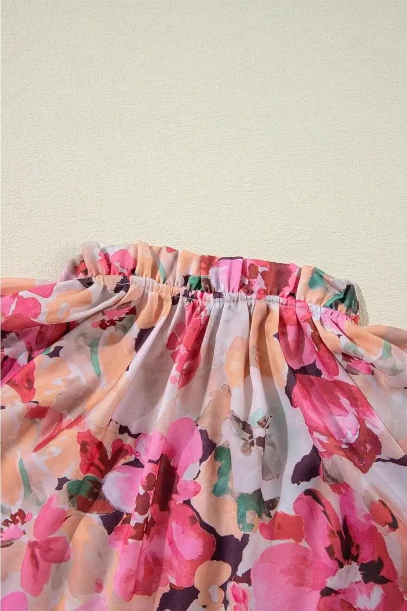 Shirts Trendsi Floral Button Down Women's Shirt Casual Long Sleeve Top Cute Frill Detail