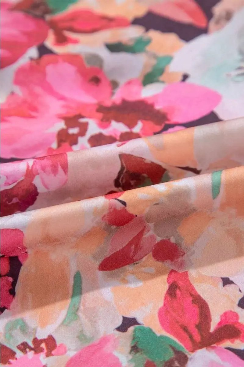 Shirts Trendsi Floral Button Down Women's Shirt Casual Long Sleeve Top Cute Frill Detail
