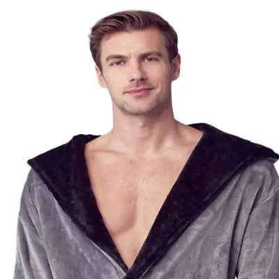 Men’s Robe with Hood – Ultra-Soft Plush Comfort for Everyday Use