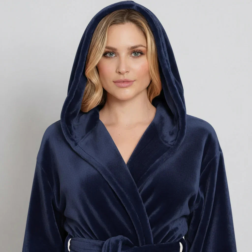 Bata con Capucha Afelpada para Mujer - Confort de Spa en Casa