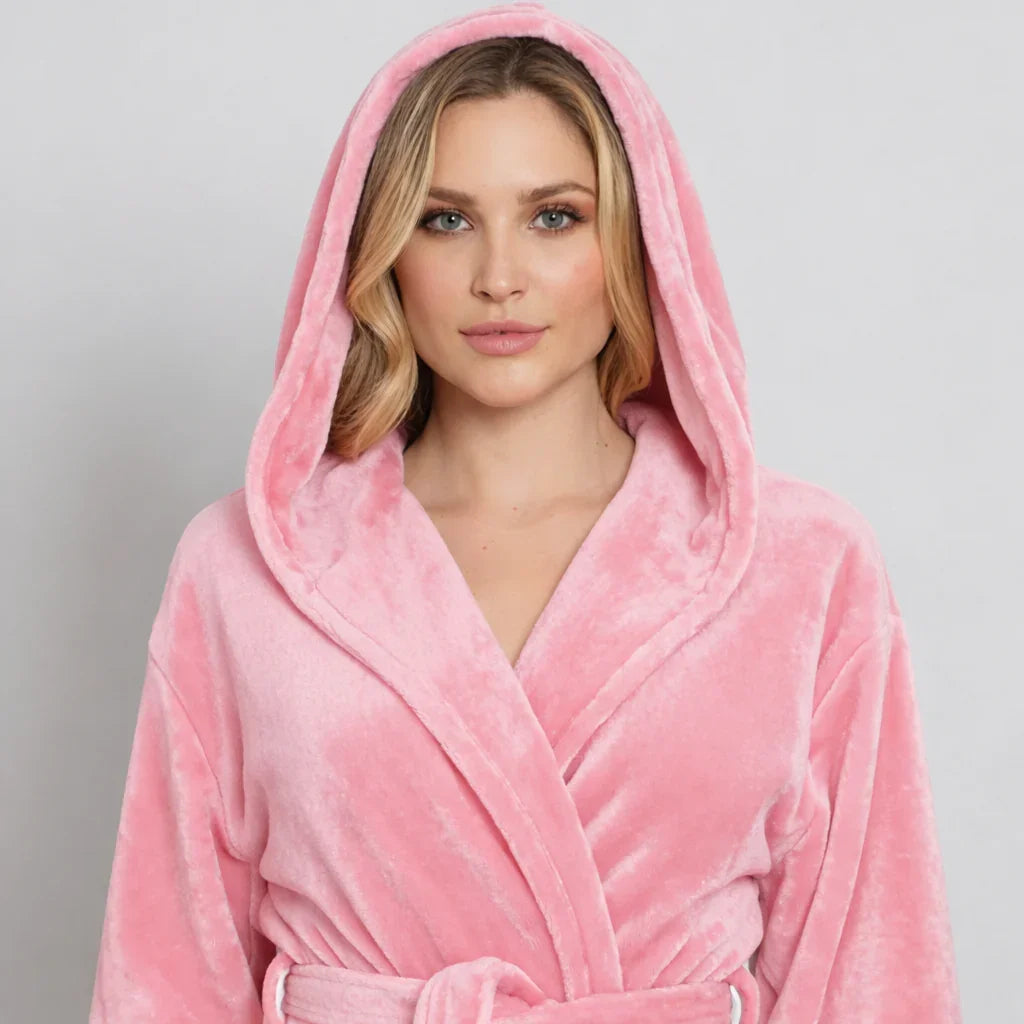 Bata con Capucha Afelpada para Mujer - Confort de Spa en Casa