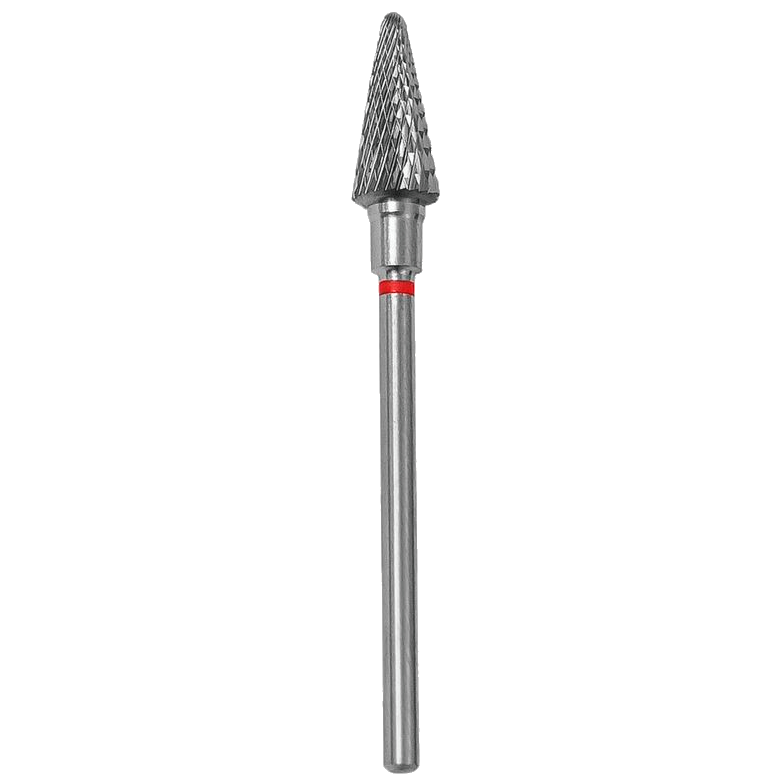 CARBIDE NAIL DRILL BIT, "CONE", RED, HEAD DIAMETER 6/14MM (FT71R060/14) (№82)- STALEKS™