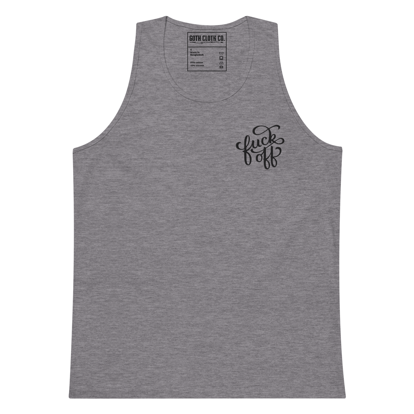 Camiseta sin mangas bordada de Fuck Off