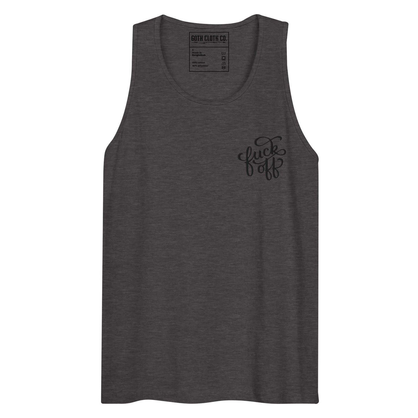 Camiseta sin mangas bordada de Fuck Off