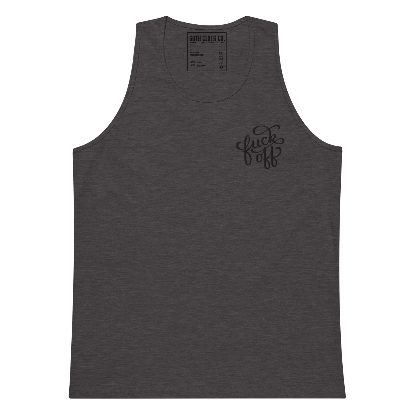 Camiseta sin mangas bordada de Fuck Off
