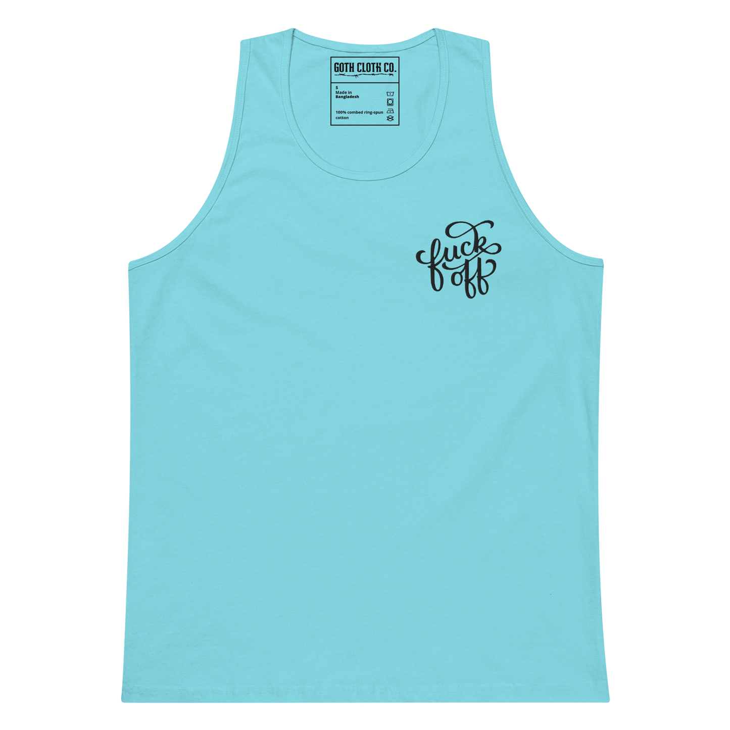 Camiseta sin mangas bordada de Fuck Off