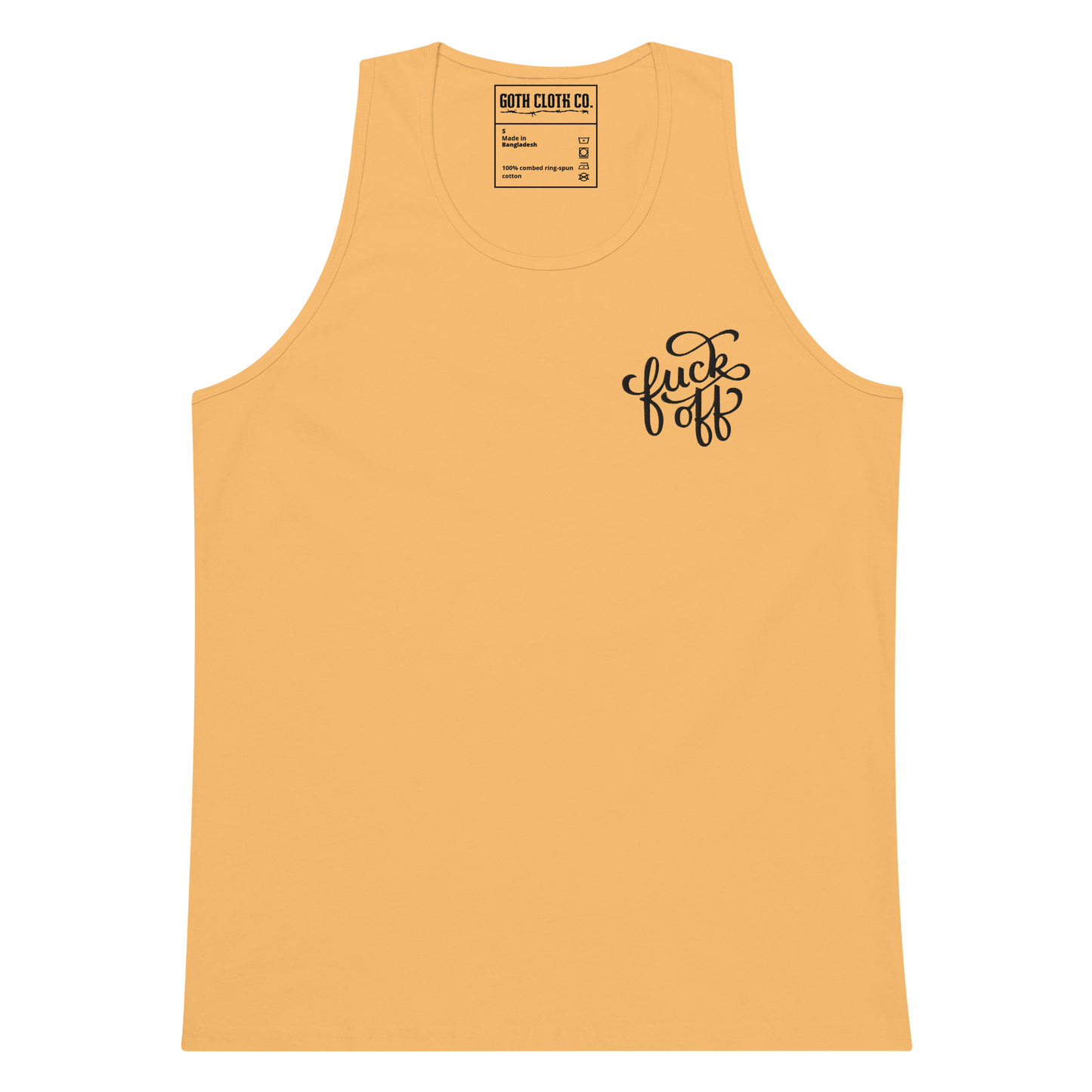 Camiseta sin mangas bordada de Fuck Off
