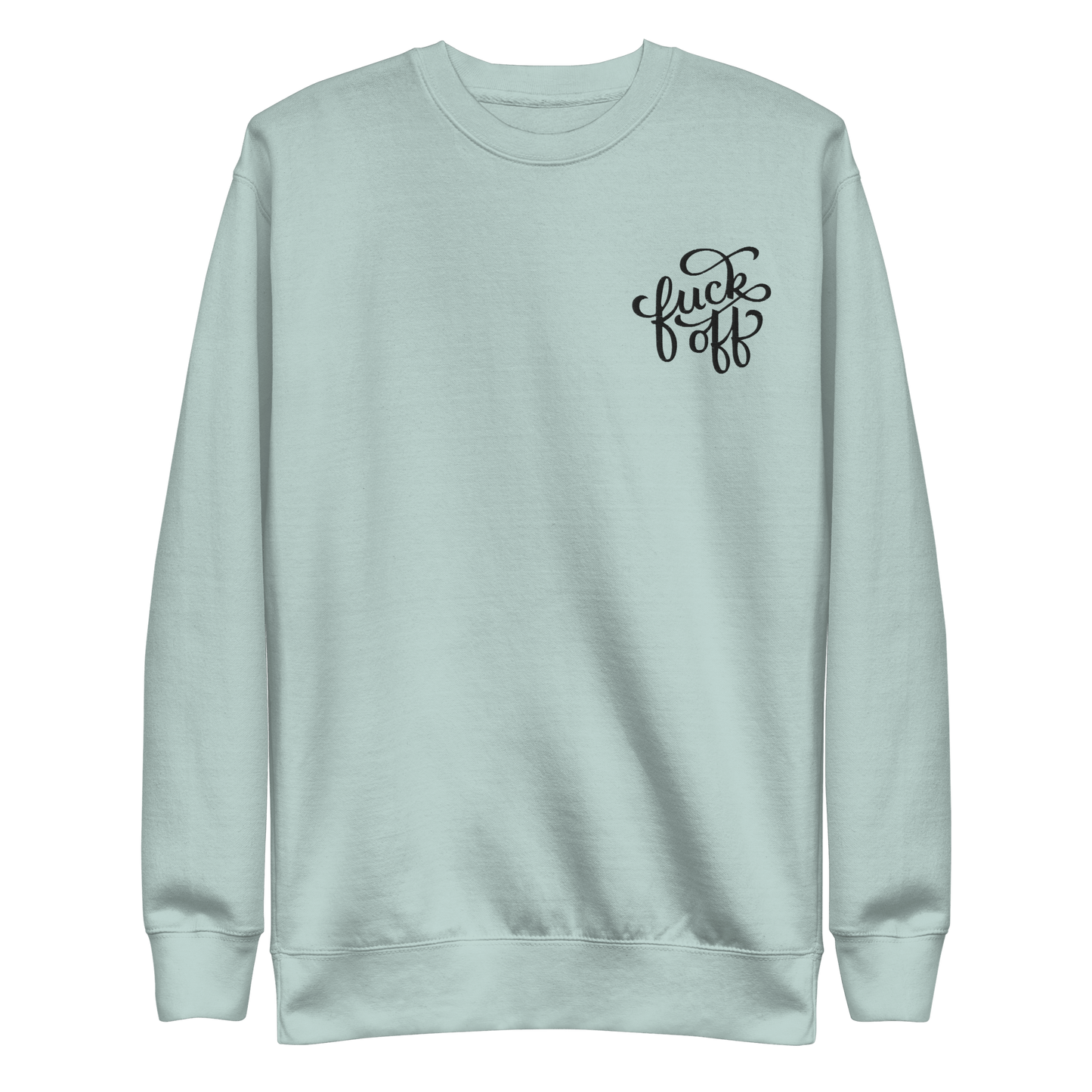 Sudadera unisex bordada con el mensaje "Jódete"