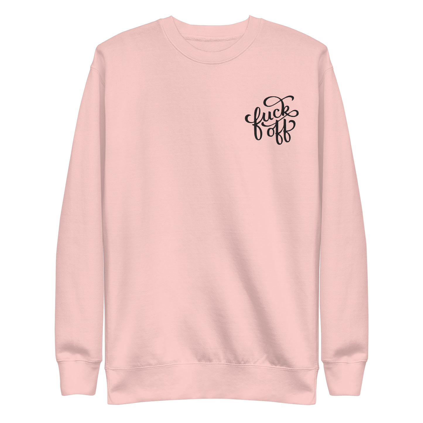 Sudadera unisex bordada con el mensaje "Jódete"