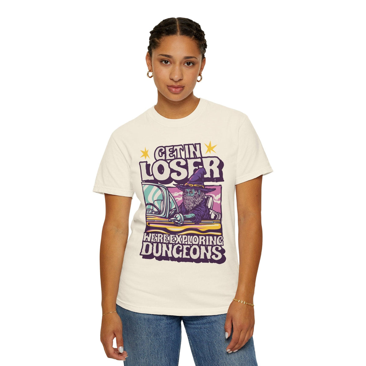 Funny D&D Shirt - Get In Loser - Comfort Colors