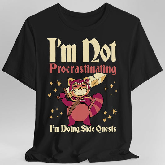 Camiseta Divertida de Calabozos y Dragones - No estoy Procrastinando, Estoy Haciendo Misiones Secundarias