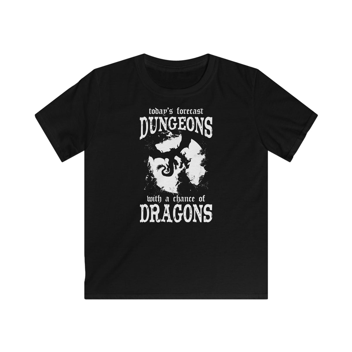 Funny D&D Weather Forecast Kids Tshirt