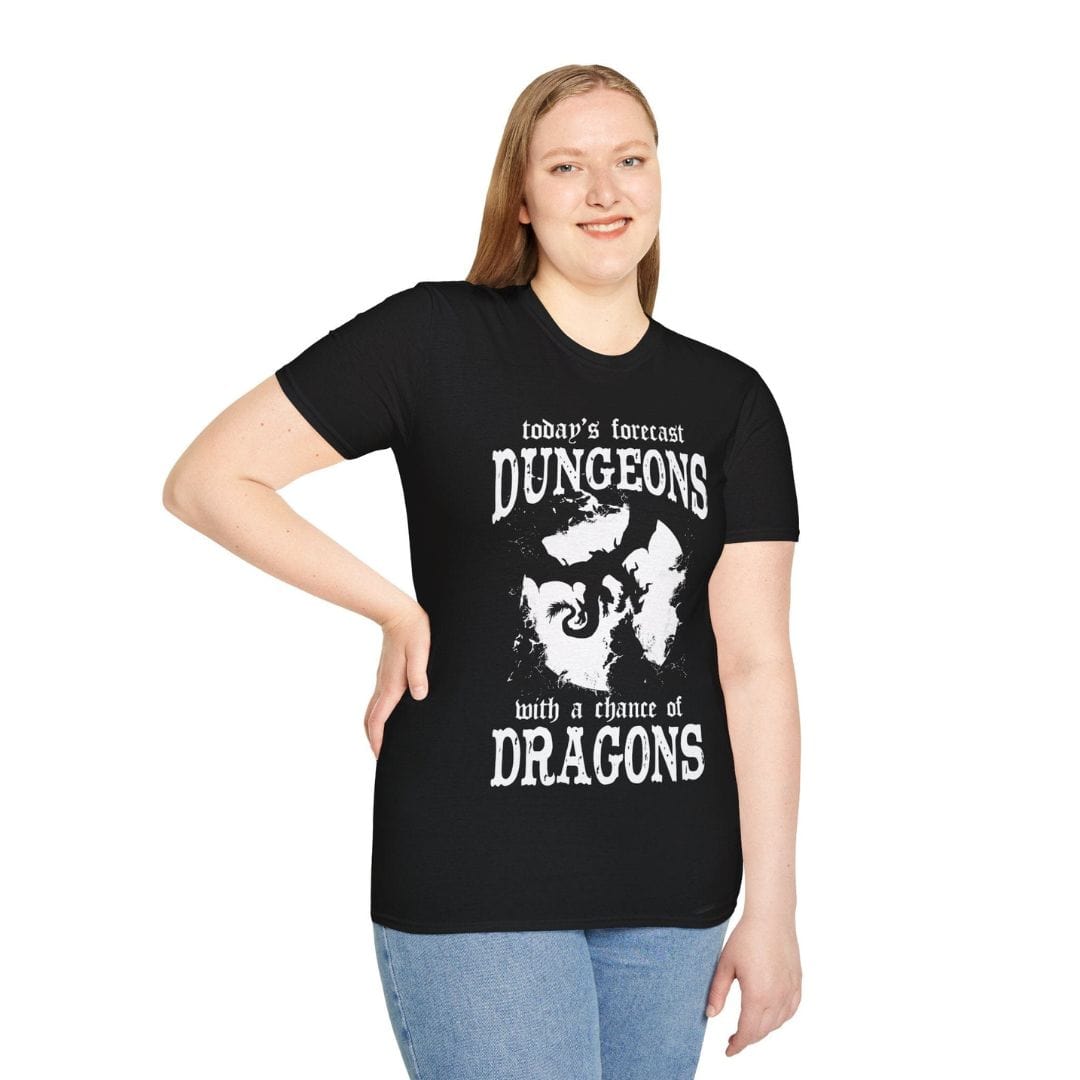 Camiseta divertida de pronóstico del tiempo de DnD