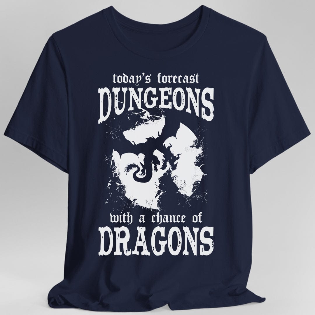 Camiseta divertida de pronóstico del tiempo de DnD