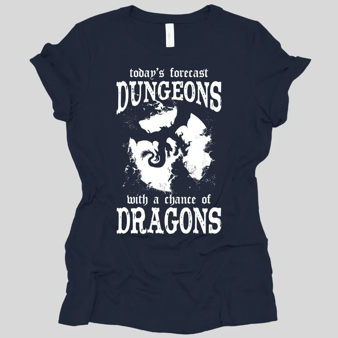 Funny DnD Weather Forecast Women's Tshirt