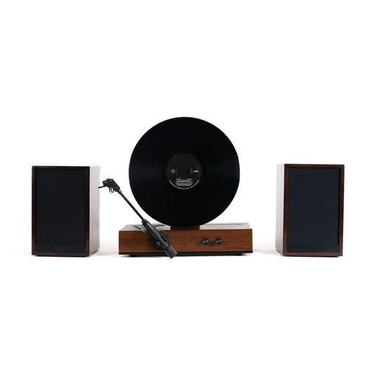 Tocadiscos vertical Fuse Audio GLD de vinilo