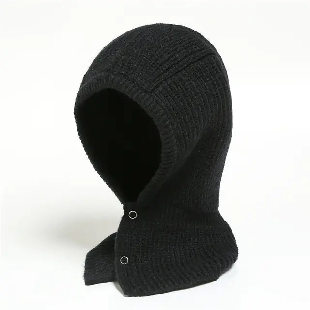 Women's Winter Knitted Cap and Warm Scarf Set