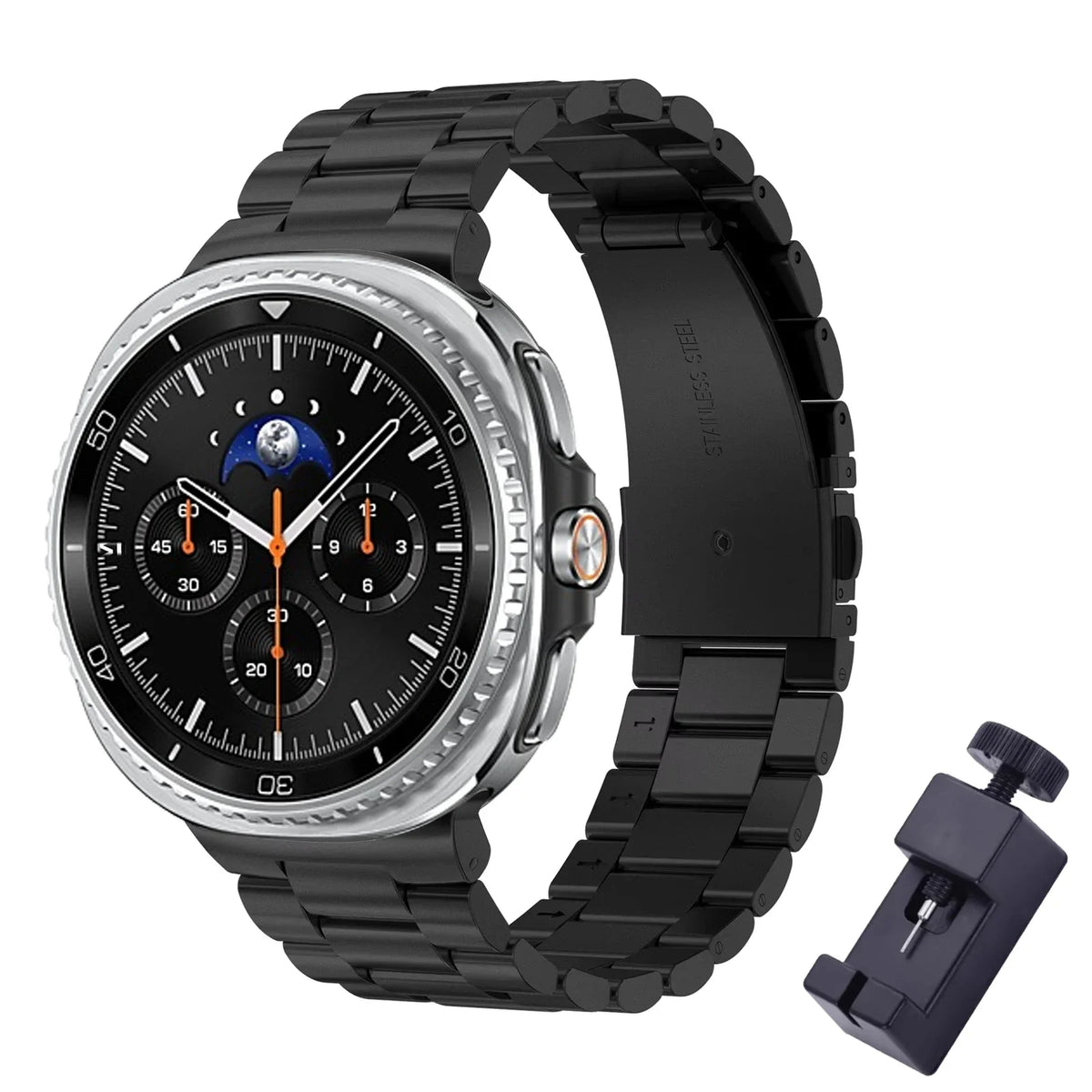 Stainless Steel Galaxy Watch8, Classic, Watch9 Band Polished