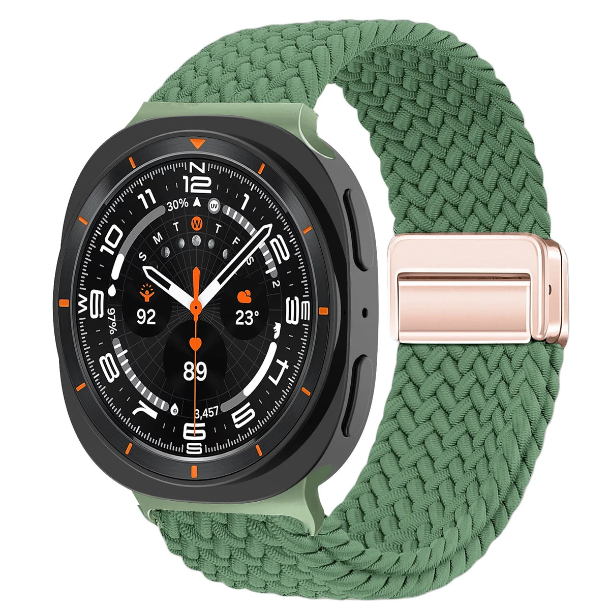 Nylon Galaxy Watch8, Classic, Watch9 Braided Loop Band Comfy