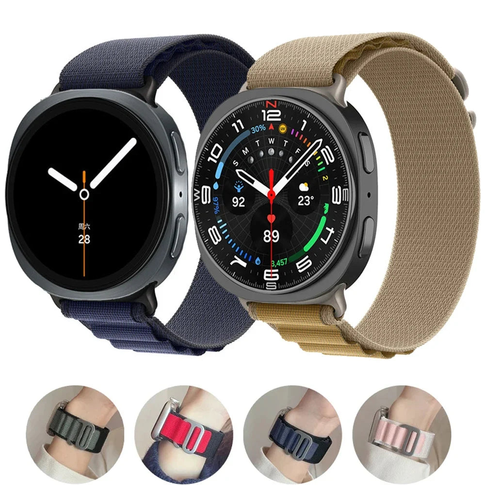Nylon Galaxy Watch8, Classic, Watch9 Band Loop Soft Strap