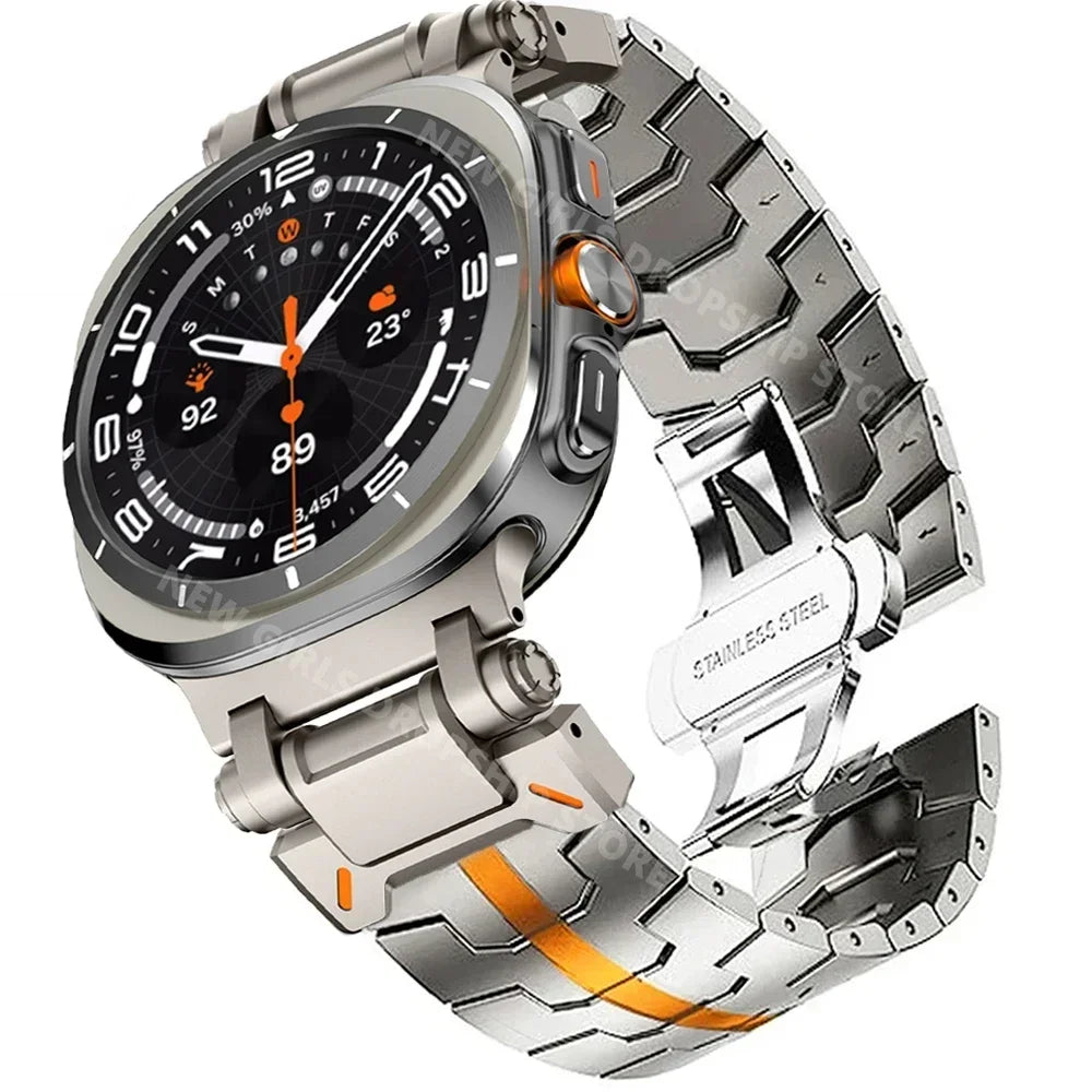 Stainless Steel Galaxy Watch8, Classic, Watch9 Band Polished