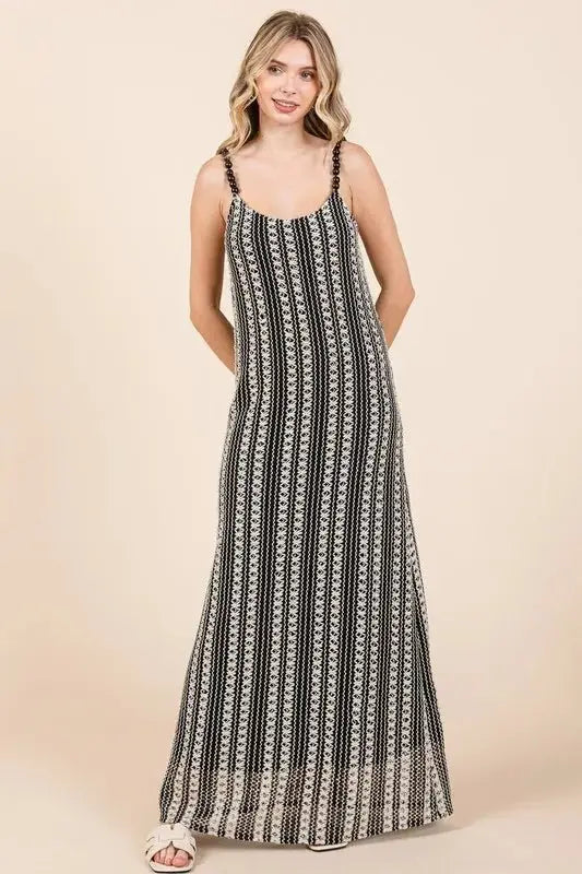 Dresses Trendsi Striped Maxi Dress Women's Plus Size Casual Summer Dress Beaded Straps