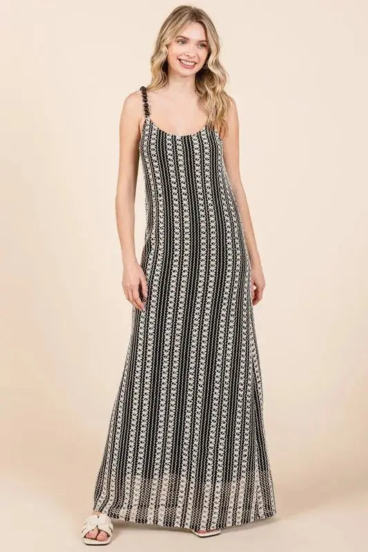 Dresses Trendsi Striped Maxi Dress Women's Plus Size Casual Summer Dress Beaded Straps