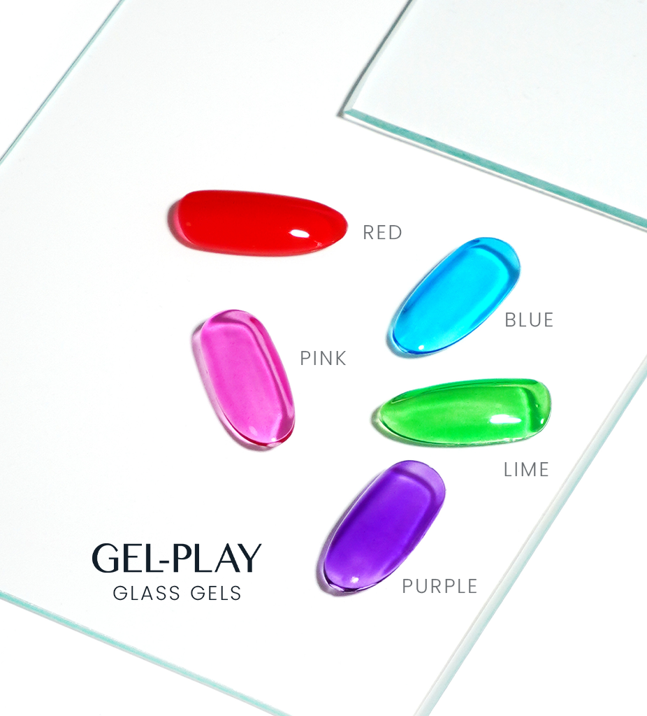 Akzentz - Gel Play Glass Red, 10ml