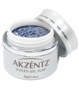 Akzentz - Gel Play - Glitz Blue Tanzanite, 4g