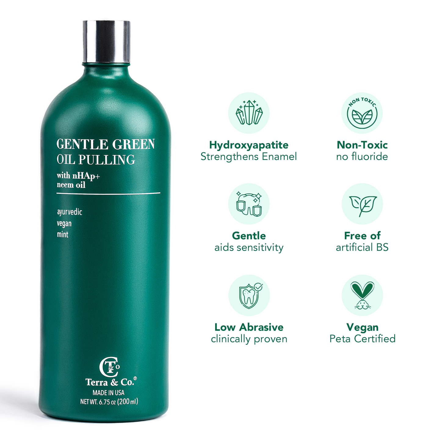 Gentle Green Oil Pulling Mouthwash – Enamel Support & Gum Health