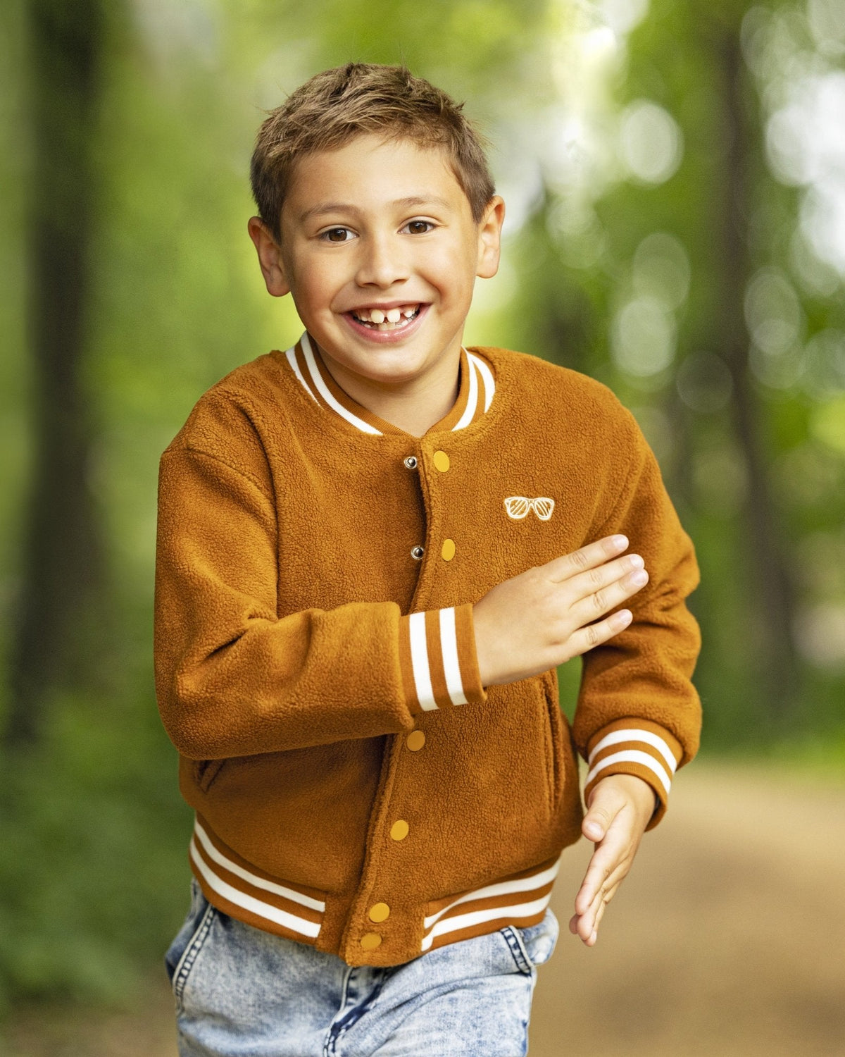 GILi Varsity Jacket - Tan