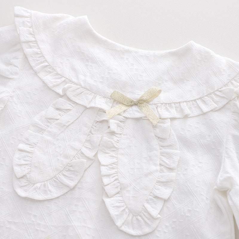 Girls' Cotton Puff Sleeve | Long-Sleeved Top | For Ages 1-3 - #  BAAA111810003  & GIAA21510013
