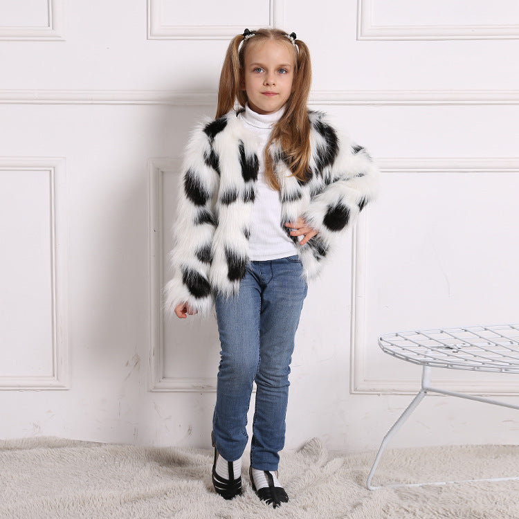 Girls' Faux Fur Coat | For Autumn and Winter - # GIAA21210052