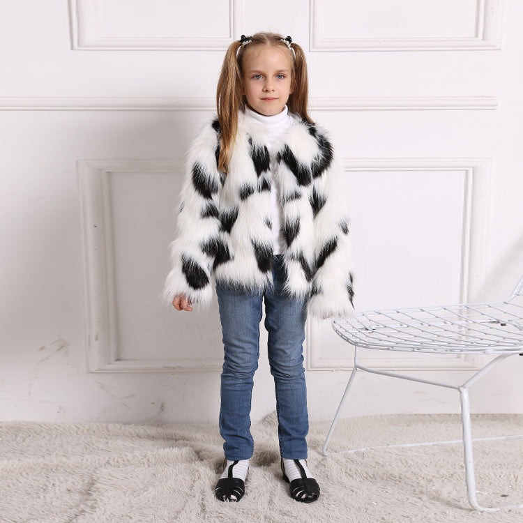 Girls' Faux Fur Coat | For Autumn and Winter - # GIAA21210052
