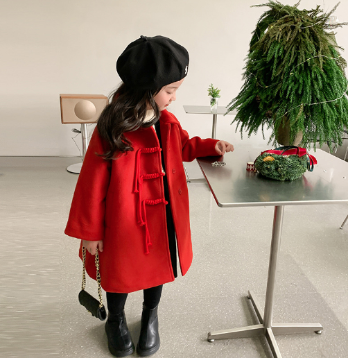 Girls' Mid-Length Coat | For Autumn & Winter - # BAAA61110015 & GIAA21210036