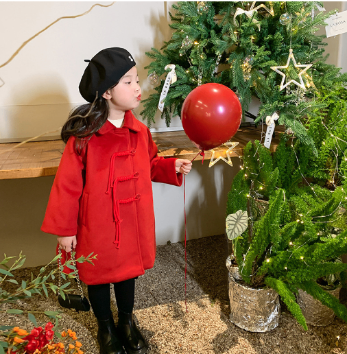Girls' Mid-Length Coat | For Autumn & Winter - # BAAA61110015 & GIAA21210036