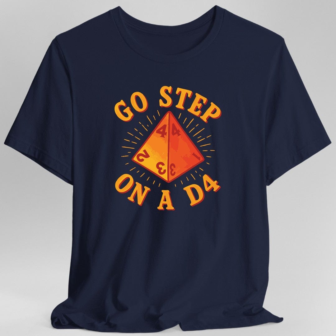 Ve y pisa un D4 Divertida camiseta de DnD