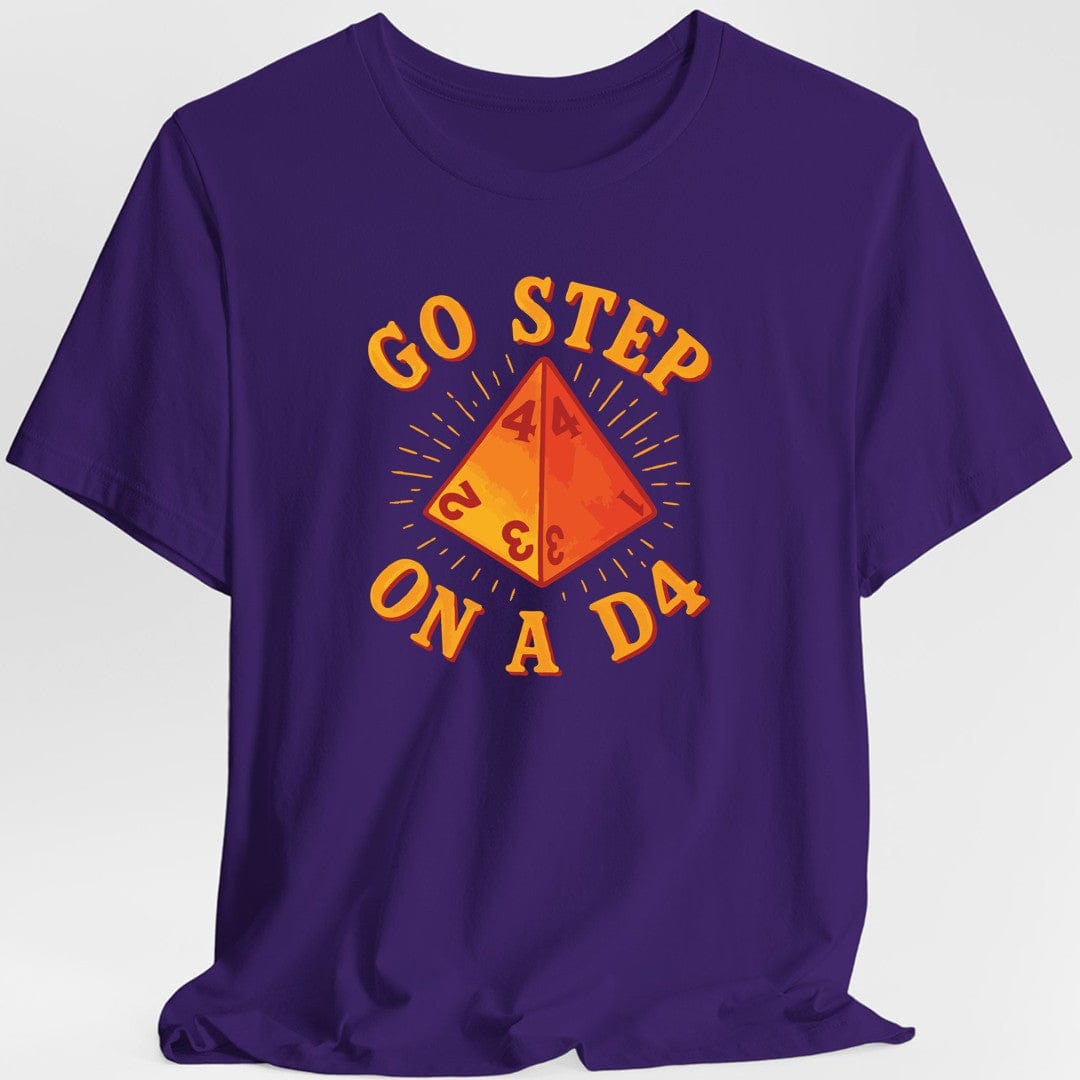 Ve y pisa un D4 Divertida camiseta de DnD
